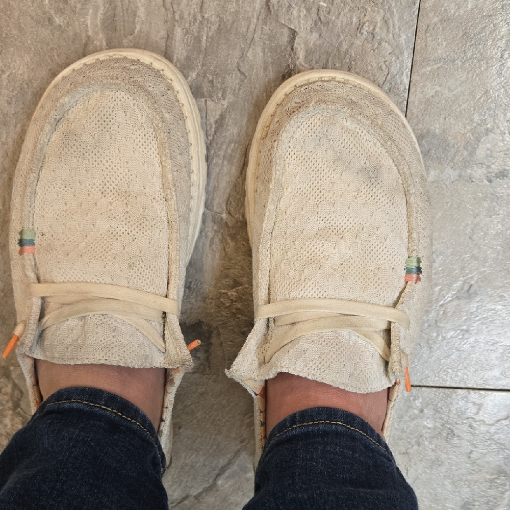 Cream Athletic Shoes